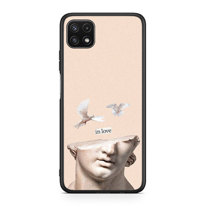 Samsung A22 5G In Love θήκη από τη Smartfits με σχέδιο στο πίσω μέρος και μαύρο περίβλημα | Smartphone case with colorful back and black bezels by Smartfits