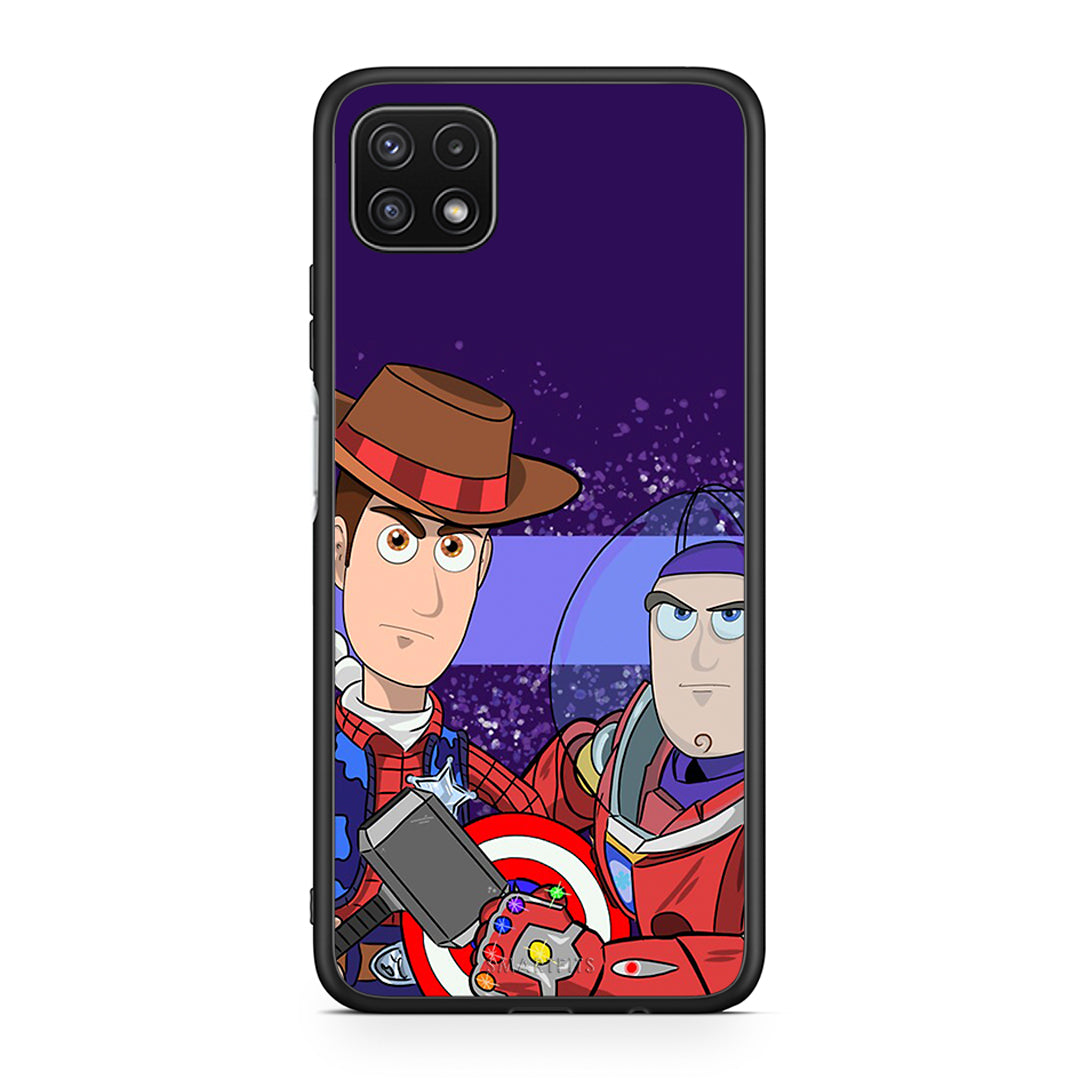 Samsung A22 5G Infinity Story θήκη από τη Smartfits με σχέδιο στο πίσω μέρος και μαύρο περίβλημα | Smartphone case with colorful back and black bezels by Smartfits