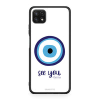 Thumbnail for Samsung A22 5G Karma Says θήκη από τη Smartfits με σχέδιο στο πίσω μέρος και μαύρο περίβλημα | Smartphone case with colorful back and black bezels by Smartfits