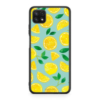 Thumbnail for Samsung A22 5G Lemons θήκη από τη Smartfits με σχέδιο στο πίσω μέρος και μαύρο περίβλημα | Smartphone case with colorful back and black bezels by Smartfits