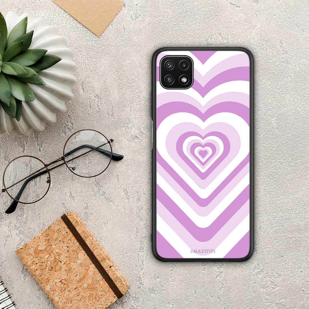 Lilac Hearts - Samsung Galaxy A22 5G θήκη