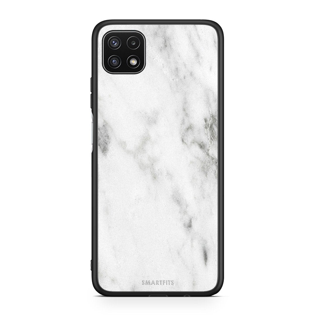 2 - Samsung A22 5G White marble case, cover, bumper