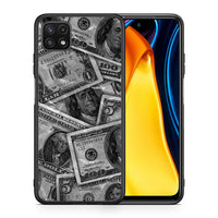 Thumbnail for Θήκη Samsung A22 5G Money Dollars από τη Smartfits με σχέδιο στο πίσω μέρος και μαύρο περίβλημα | Samsung A22 5G Money Dollars case with colorful back and black bezels