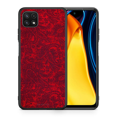 Θήκη Samsung A22 5G Paisley Cashmere από τη Smartfits με σχέδιο στο πίσω μέρος και μαύρο περίβλημα | Samsung A22 5G Paisley Cashmere case with colorful back and black bezels