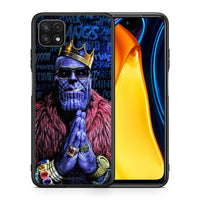 Thumbnail for Θήκη Samsung A22 5G Thanos PopArt από τη Smartfits με σχέδιο στο πίσω μέρος και μαύρο περίβλημα | Samsung A22 5G Thanos PopArt case with colorful back and black bezels