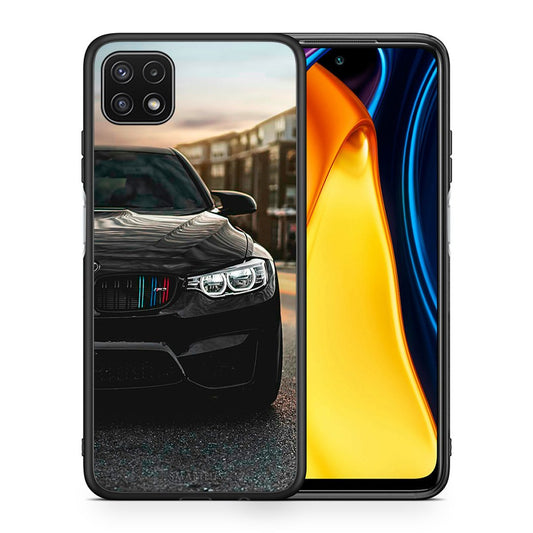 Θήκη Samsung A22 5G M3 Racing από τη Smartfits με σχέδιο στο πίσω μέρος και μαύρο περίβλημα | Samsung A22 5G M3 Racing case with colorful back and black bezels