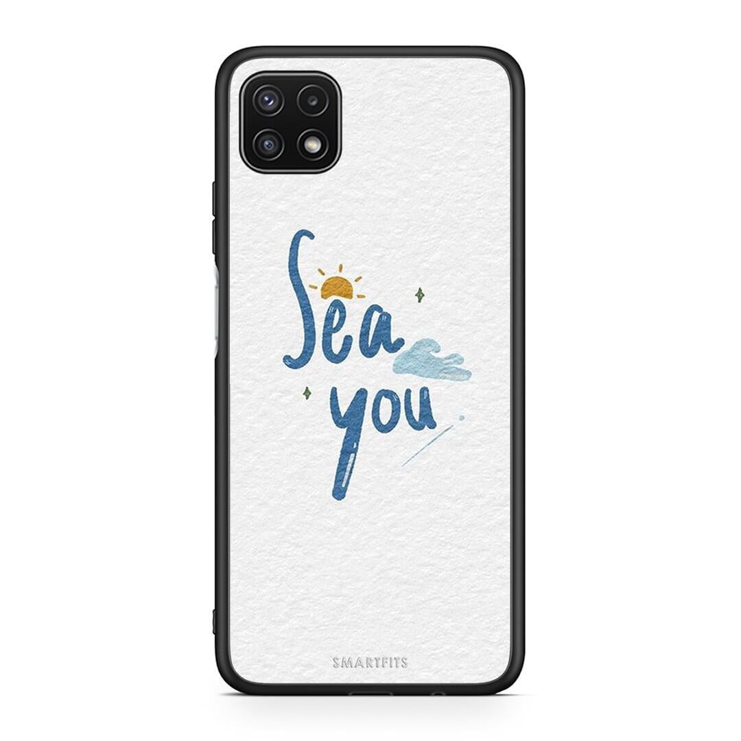 Samsung A22 5G Sea You Θήκη από τη Smartfits με σχέδιο στο πίσω μέρος και μαύρο περίβλημα | Smartphone case with colorful back and black bezels by Smartfits
