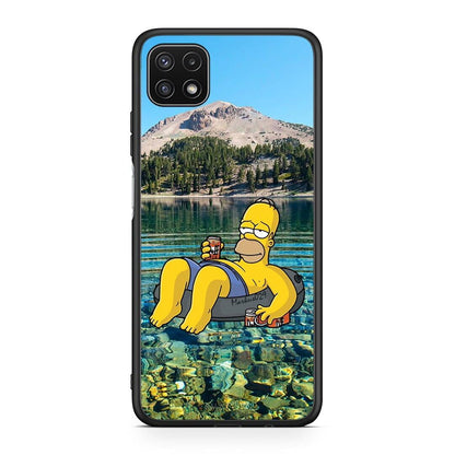 Samsung A22 5G Summer Happiness Θήκη από τη Smartfits με σχέδιο στο πίσω μέρος και μαύρο περίβλημα | Smartphone case with colorful back and black bezels by Smartfits