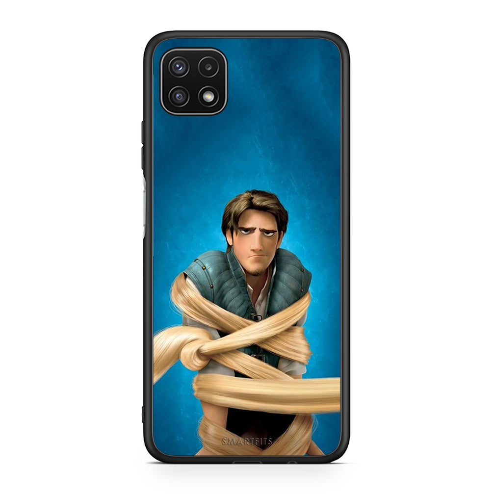 Samsung A22 5G Tangled 1 Θήκη Αγίου Βαλεντίνου από τη Smartfits με σχέδιο στο πίσω μέρος και μαύρο περίβλημα | Smartphone case with colorful back and black bezels by Smartfits