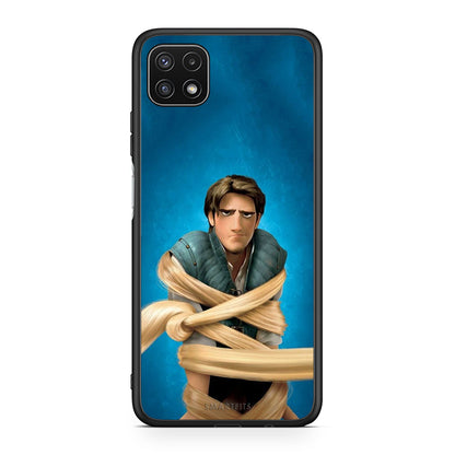 Samsung A22 5G Tangled 1 Θήκη Αγίου Βαλεντίνου από τη Smartfits με σχέδιο στο πίσω μέρος και μαύρο περίβλημα | Smartphone case with colorful back and black bezels by Smartfits