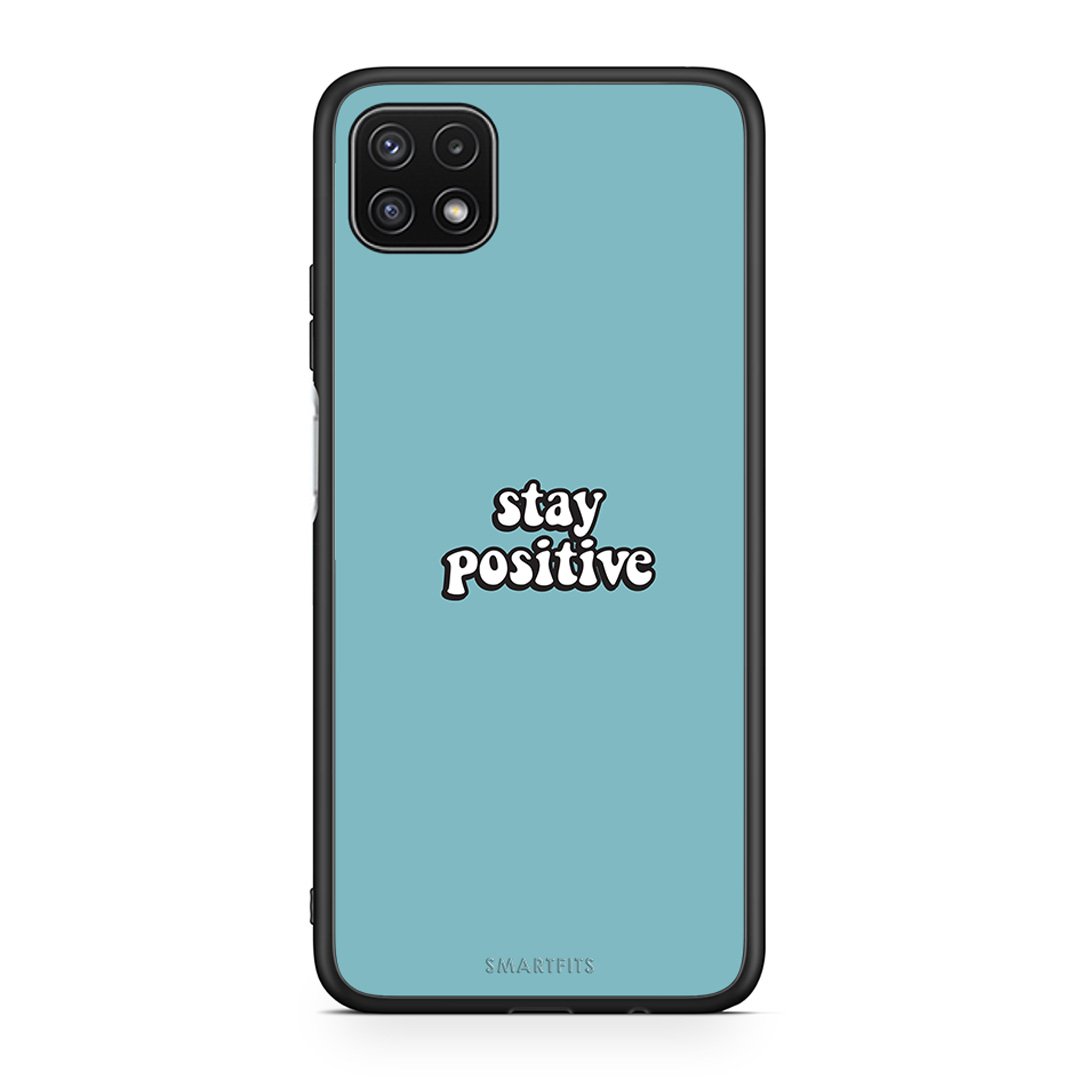 4 - Samsung A22 5G Positive Text case, cover, bumper