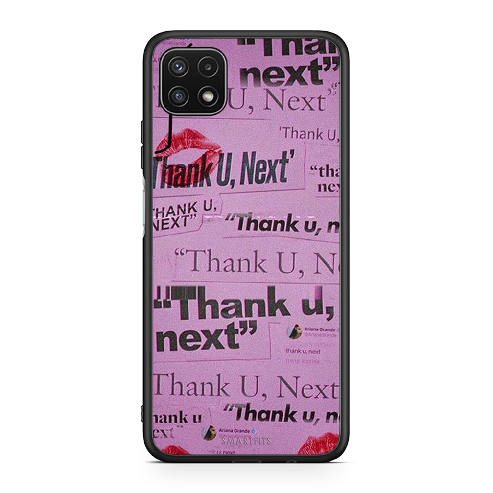 Samsung A22 5G Thank You Next Θήκη Αγίου Βαλεντίνου από τη Smartfits με σχέδιο στο πίσω μέρος και μαύρο περίβλημα | Smartphone case with colorful back and black bezels by Smartfits