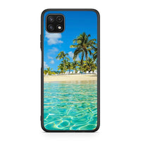 Thumbnail for Samsung A22 5G Tropical Vibes Θήκη από τη Smartfits με σχέδιο στο πίσω μέρος και μαύρο περίβλημα | Smartphone case with colorful back and black bezels by Smartfits