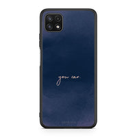 Thumbnail for Samsung A22 5G You Can θήκη από τη Smartfits με σχέδιο στο πίσω μέρος και μαύρο περίβλημα | Smartphone case with colorful back and black bezels by Smartfits