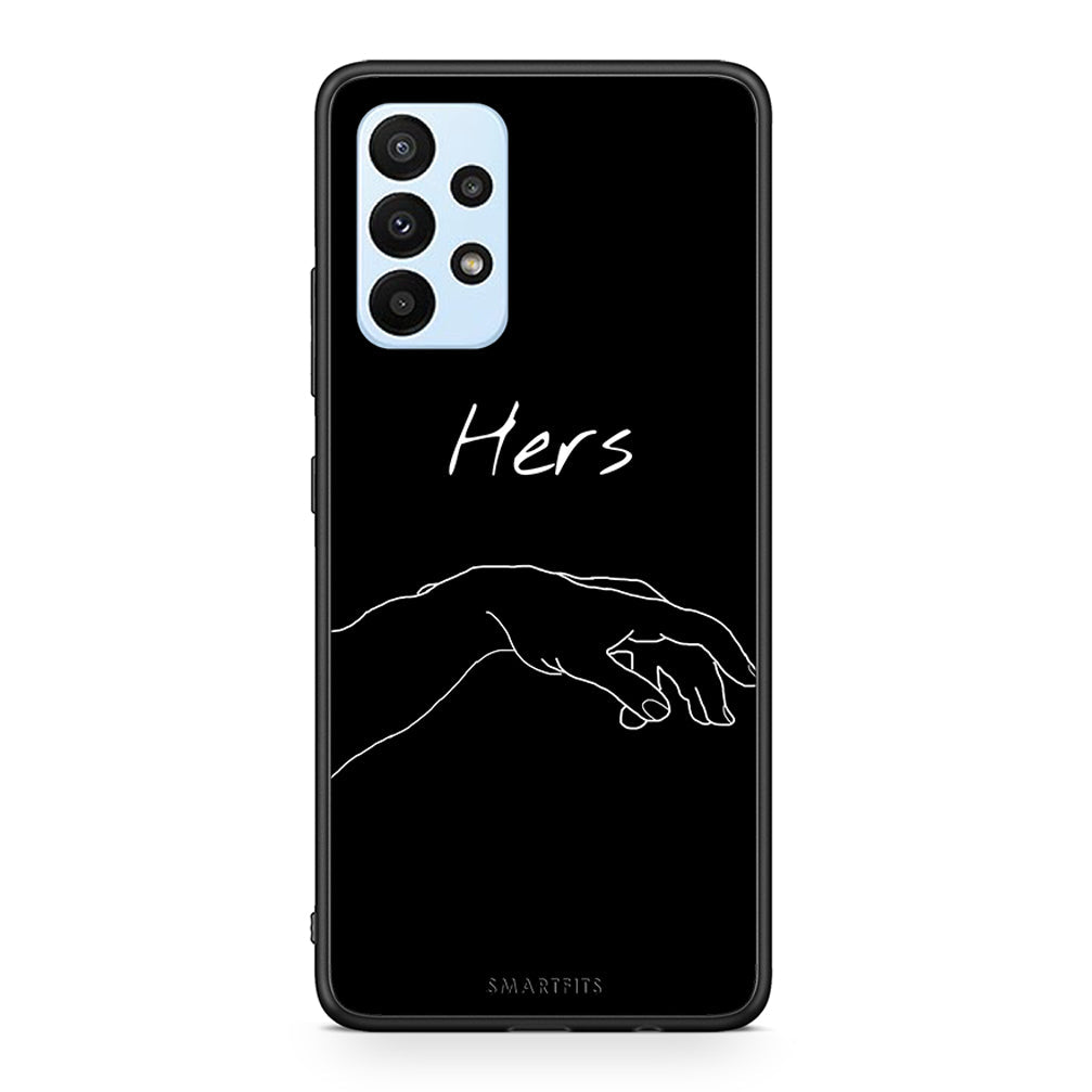 Samsung A23 Aeshetic Love 1 Θήκη Αγίου Βαλεντίνου από τη Smartfits με σχέδιο στο πίσω μέρος και μαύρο περίβλημα | Smartphone case with colorful back and black bezels by Smartfits