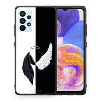 Thumbnail for Θήκη Samsung A23 Angels Demons από τη Smartfits με σχέδιο στο πίσω μέρος και μαύρο περίβλημα | Samsung A23 Angels Demons case with colorful back and black bezels
