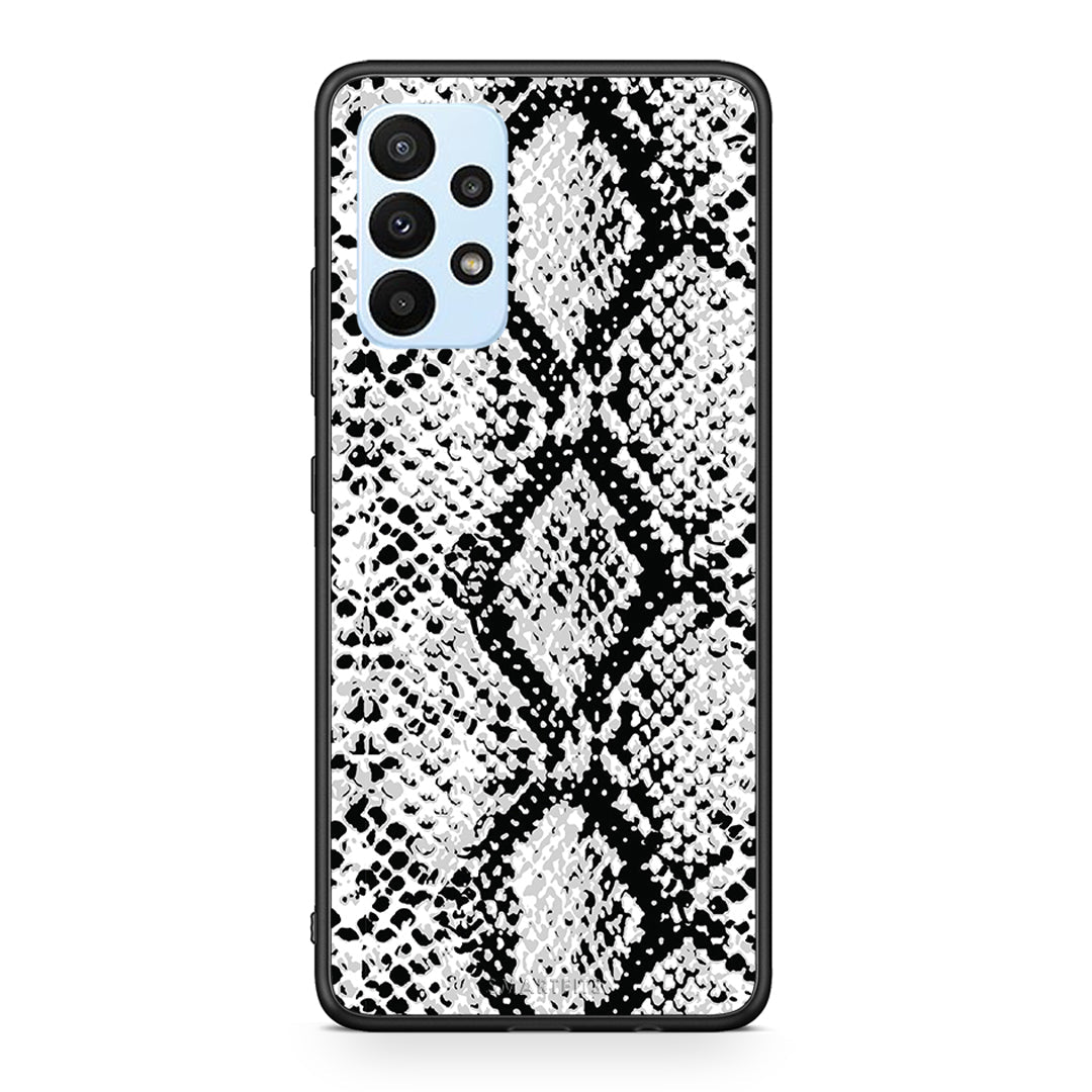 24 - Samsung A23 White Snake Animal case, cover, bumper