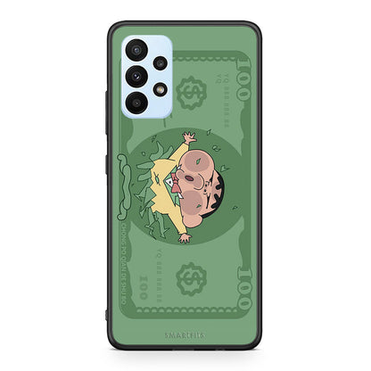 Samsung A23 Big Money Θήκη Αγίου Βαλεντίνου από τη Smartfits με σχέδιο στο πίσω μέρος και μαύρο περίβλημα | Smartphone case with colorful back and black bezels by Smartfits