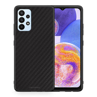 Thumbnail for Θήκη Samsung A23 Carbon Black από τη Smartfits με σχέδιο στο πίσω μέρος και μαύρο περίβλημα | Samsung A23 Carbon Black case with colorful back and black bezels