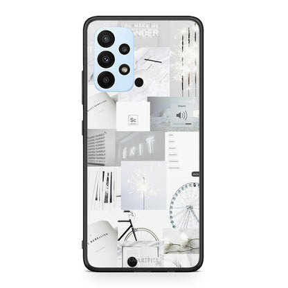 Samsung A23 Collage Make Me Wonder Θήκη Αγίου Βαλεντίνου από τη Smartfits με σχέδιο στο πίσω μέρος και μαύρο περίβλημα | Smartphone case with colorful back and black bezels by Smartfits