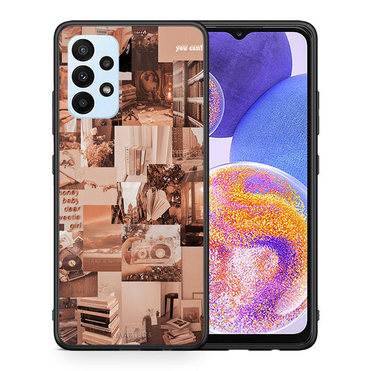 Θήκη Αγίου Βαλεντίνου Samsung A23 Collage You Can από τη Smartfits με σχέδιο στο πίσω μέρος και μαύρο περίβλημα | Samsung A23 Collage You Can case with colorful back and black bezels