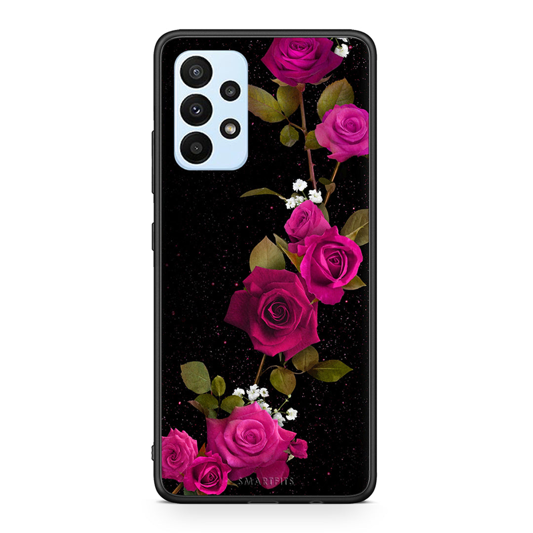 4 - Samsung A23 Red Roses Flower case, cover, bumper