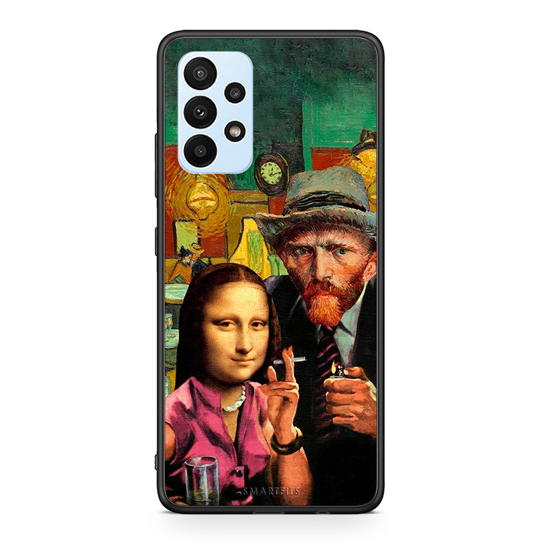 Samsung A23 Funny Art θήκη από τη Smartfits με σχέδιο στο πίσω μέρος και μαύρο περίβλημα | Smartphone case with colorful back and black bezels by Smartfits