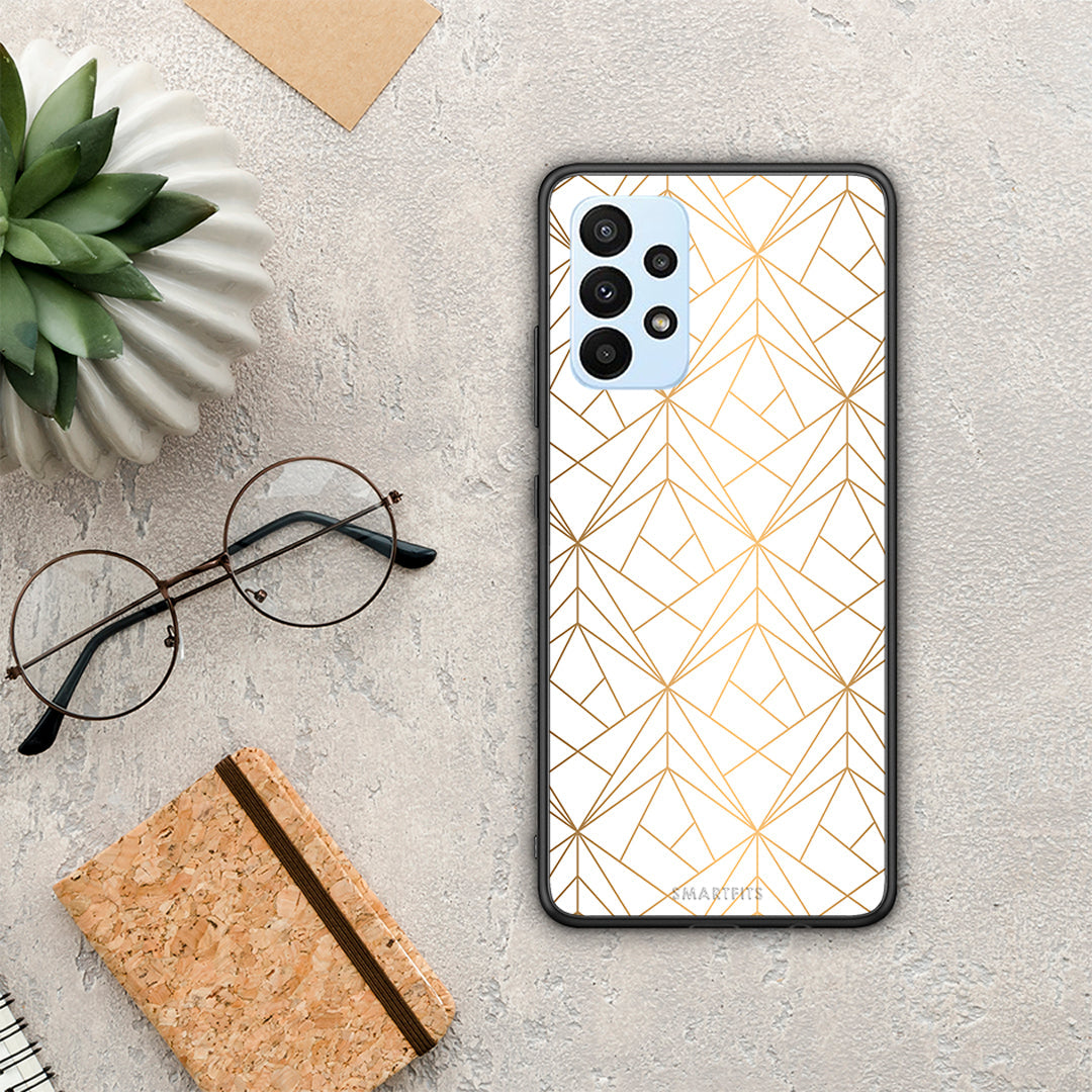 Geometric Luxury White - Samsung Galaxy A23 θήκη