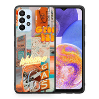 Thumbnail for Θήκη Αγίου Βαλεντίνου Samsung A23 Groovy Babe από τη Smartfits με σχέδιο στο πίσω μέρος και μαύρο περίβλημα | Samsung A23 Groovy Babe case with colorful back and black bezels