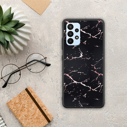 Marble Black Rosegold - Samsung Galaxy A23 θήκη
