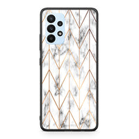 Thumbnail for 44 - Samsung A23 Gold Geometric Marble case, cover, bumper