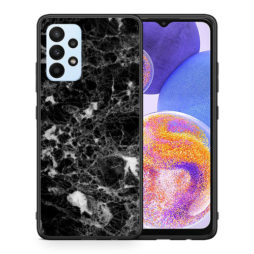 Θήκη Samsung A23 Male Marble από τη Smartfits με σχέδιο στο πίσω μέρος και μαύρο περίβλημα | Samsung A23 Male Marble case with colorful back and black bezels