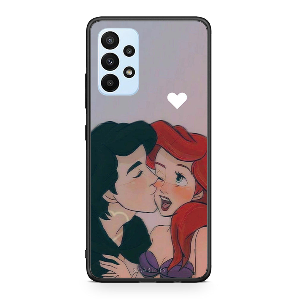 Samsung A23 Mermaid Love Θήκη Αγίου Βαλεντίνου από τη Smartfits με σχέδιο στο πίσω μέρος και μαύρο περίβλημα | Smartphone case with colorful back and black bezels by Smartfits