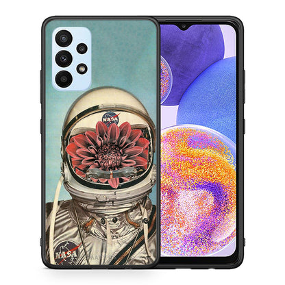 Θήκη Samsung A23 Nasa Bloom από τη Smartfits με σχέδιο στο πίσω μέρος και μαύρο περίβλημα | Samsung A23 Nasa Bloom case with colorful back and black bezels