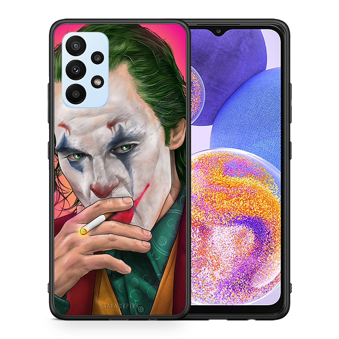 Θήκη Samsung A23 JokesOnU PopArt από τη Smartfits με σχέδιο στο πίσω μέρος και μαύρο περίβλημα | Samsung A23 JokesOnU PopArt case with colorful back and black bezels