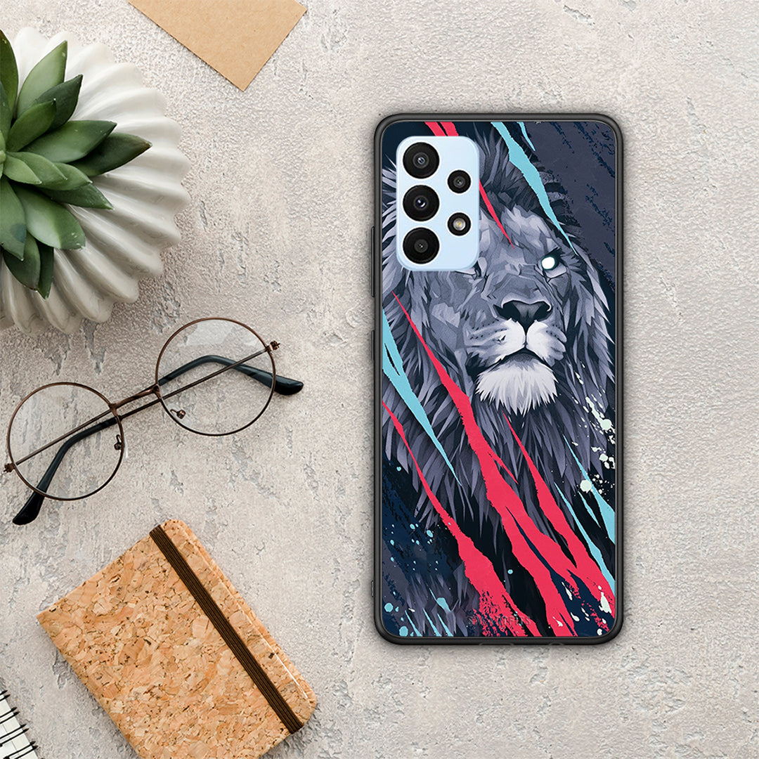 PopArt Lion Designer - Samsung Galaxy A23 θήκη