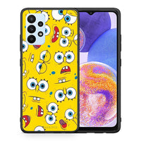 Thumbnail for Θήκη Samsung A23 Sponge PopArt από τη Smartfits με σχέδιο στο πίσω μέρος και μαύρο περίβλημα | Samsung A23 Sponge PopArt case with colorful back and black bezels