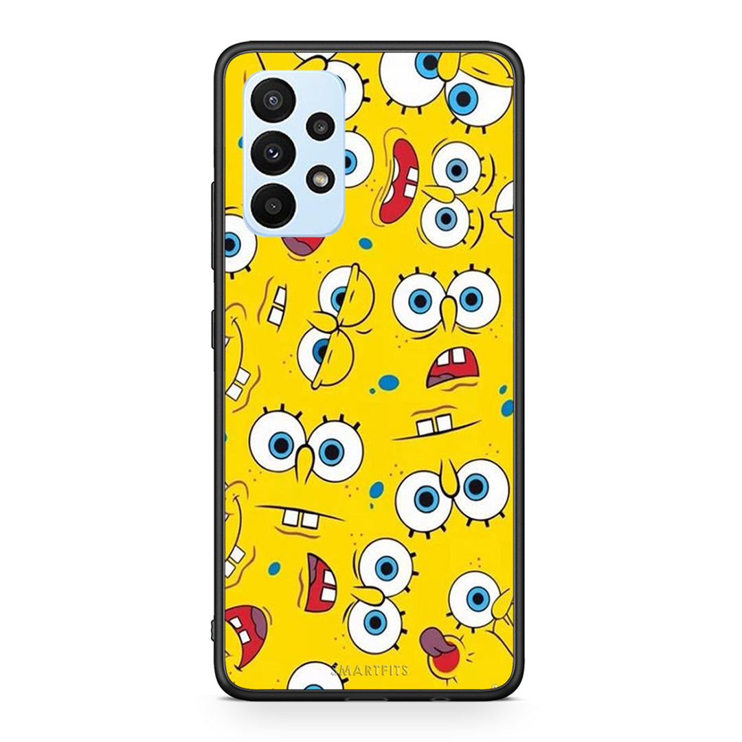 4 - Samsung A23 Sponge PopArt case, cover, bumper