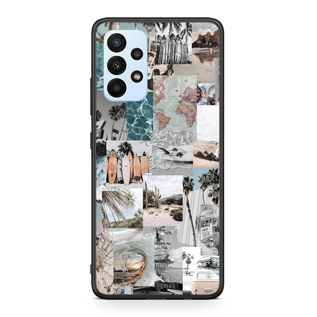 Samsung A23 Retro Beach Life Θήκη από τη Smartfits με σχέδιο στο πίσω μέρος και μαύρο περίβλημα | Smartphone case with colorful back and black bezels by Smartfits