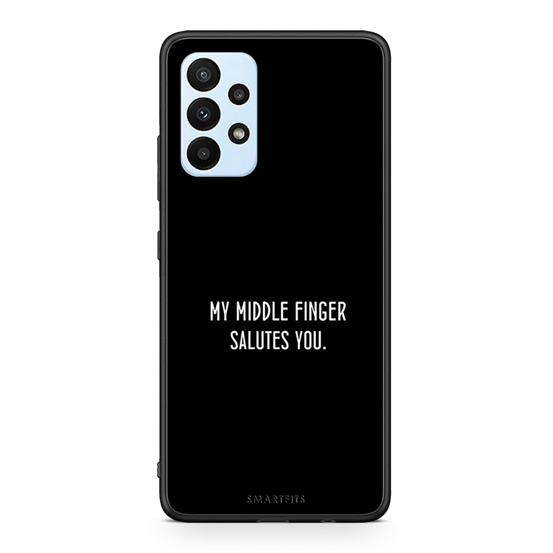 Samsung A23 Salute θήκη από τη Smartfits με σχέδιο στο πίσω μέρος και μαύρο περίβλημα | Smartphone case with colorful back and black bezels by Smartfits