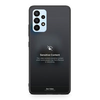 Thumbnail for Samsung A23 Sensitive Content θήκη από τη Smartfits με σχέδιο στο πίσω μέρος και μαύρο περίβλημα | Smartphone case with colorful back and black bezels by Smartfits
