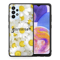 Thumbnail for Θήκη Samsung A23 Summer Daisies από τη Smartfits με σχέδιο στο πίσω μέρος και μαύρο περίβλημα | Samsung A23 Summer Daisies case with colorful back and black bezels