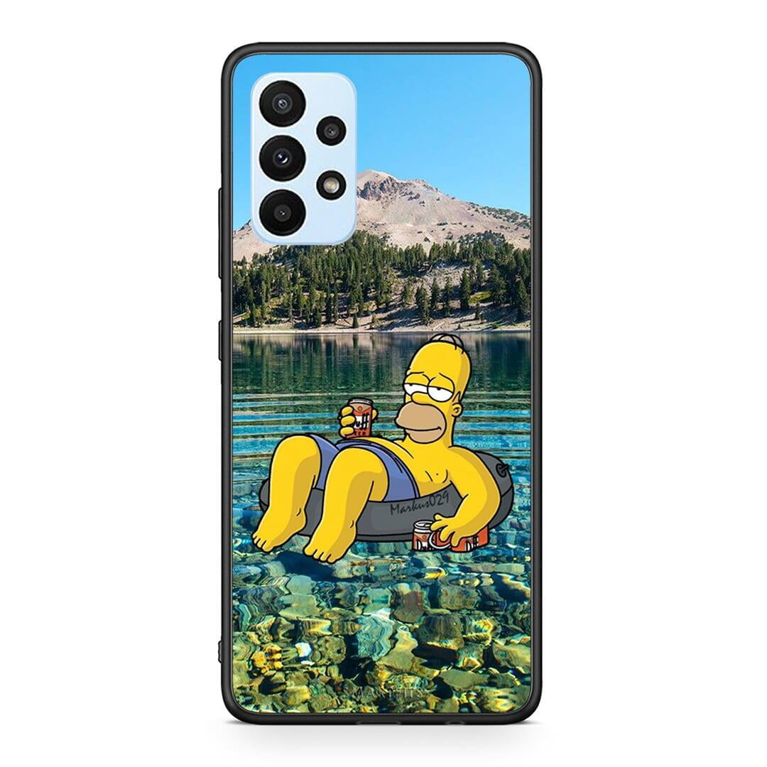 Samsung A23 Summer Happiness Θήκη από τη Smartfits με σχέδιο στο πίσω μέρος και μαύρο περίβλημα | Smartphone case with colorful back and black bezels by Smartfits