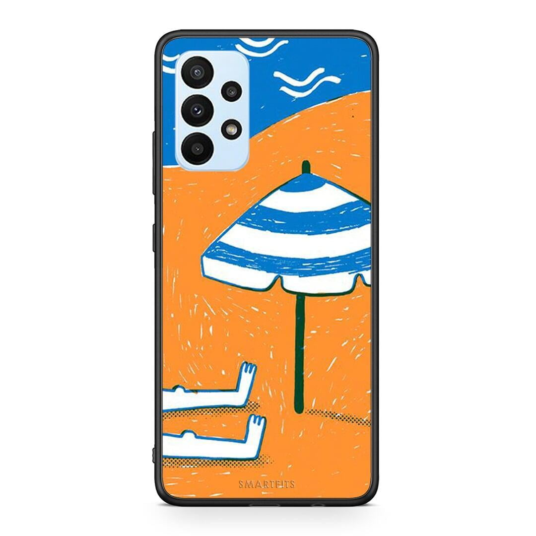 Samsung A23 Summering Θήκη από τη Smartfits με σχέδιο στο πίσω μέρος και μαύρο περίβλημα | Smartphone case with colorful back and black bezels by Smartfits