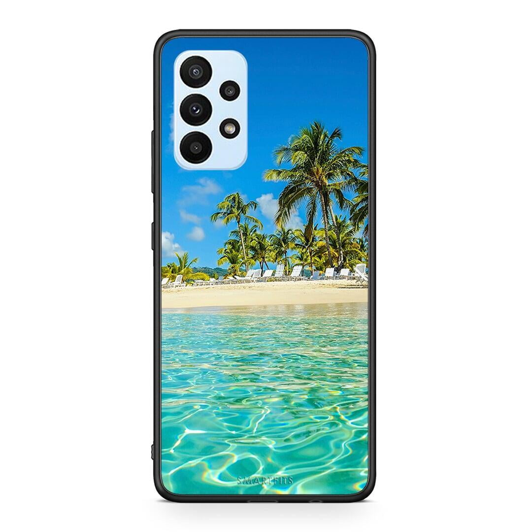 Samsung A23 Tropical Vibes Θήκη από τη Smartfits με σχέδιο στο πίσω μέρος και μαύρο περίβλημα | Smartphone case with colorful back and black bezels by Smartfits