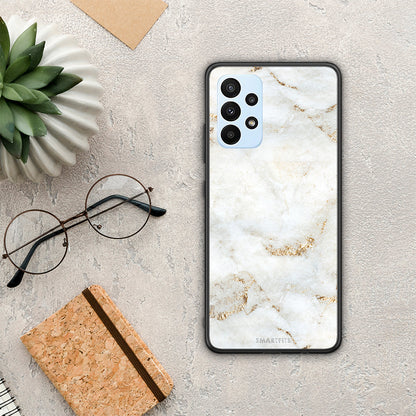 White Gold Marble - Samsung Galaxy A23 θήκη