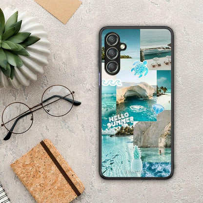 Θήκη Samsung Galaxy A24 4G Aesthetic Summer από τη Smartfits με σχέδιο στο πίσω μέρος και μαύρο περίβλημα | Samsung Galaxy A24 4G Aesthetic Summer Case with Colorful Back and Black Bezels