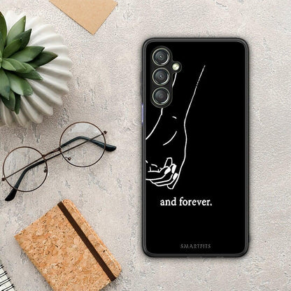 Θήκη Samsung Galaxy A24 4G Always & Forever 2 από τη Smartfits με σχέδιο στο πίσω μέρος και μαύρο περίβλημα | Samsung Galaxy A24 4G Always & Forever 2 Case with Colorful Back and Black Bezels