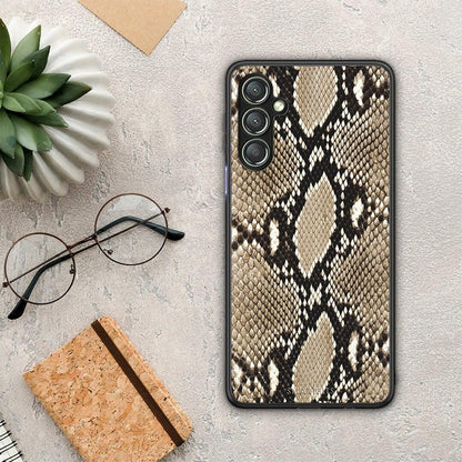 Θήκη Samsung Galaxy A24 4G Animal Fashion Snake από τη Smartfits με σχέδιο στο πίσω μέρος και μαύρο περίβλημα | Samsung Galaxy A24 4G Animal Fashion Snake Case with Colorful Back and Black Bezels