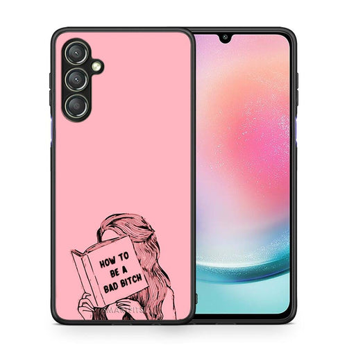 Θήκη Samsung Galaxy A24 4G Bad Bitch από τη Smartfits με σχέδιο στο πίσω μέρος και μαύρο περίβλημα | Samsung Galaxy A24 4G Bad Bitch Case with Colorful Back and Black Bezels